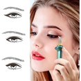 thumbnail image 2 of Eyeliner Applicator Tool, Easy Eyeliner for Beginners, Hyper Easy No-skip Eyeliner, Eyeliner Guide, Winged Eyeliner Tool, Reusable Silicone Waterproof Long Lasting Eyeliner ​ (Green+ Brown), 2 of 6