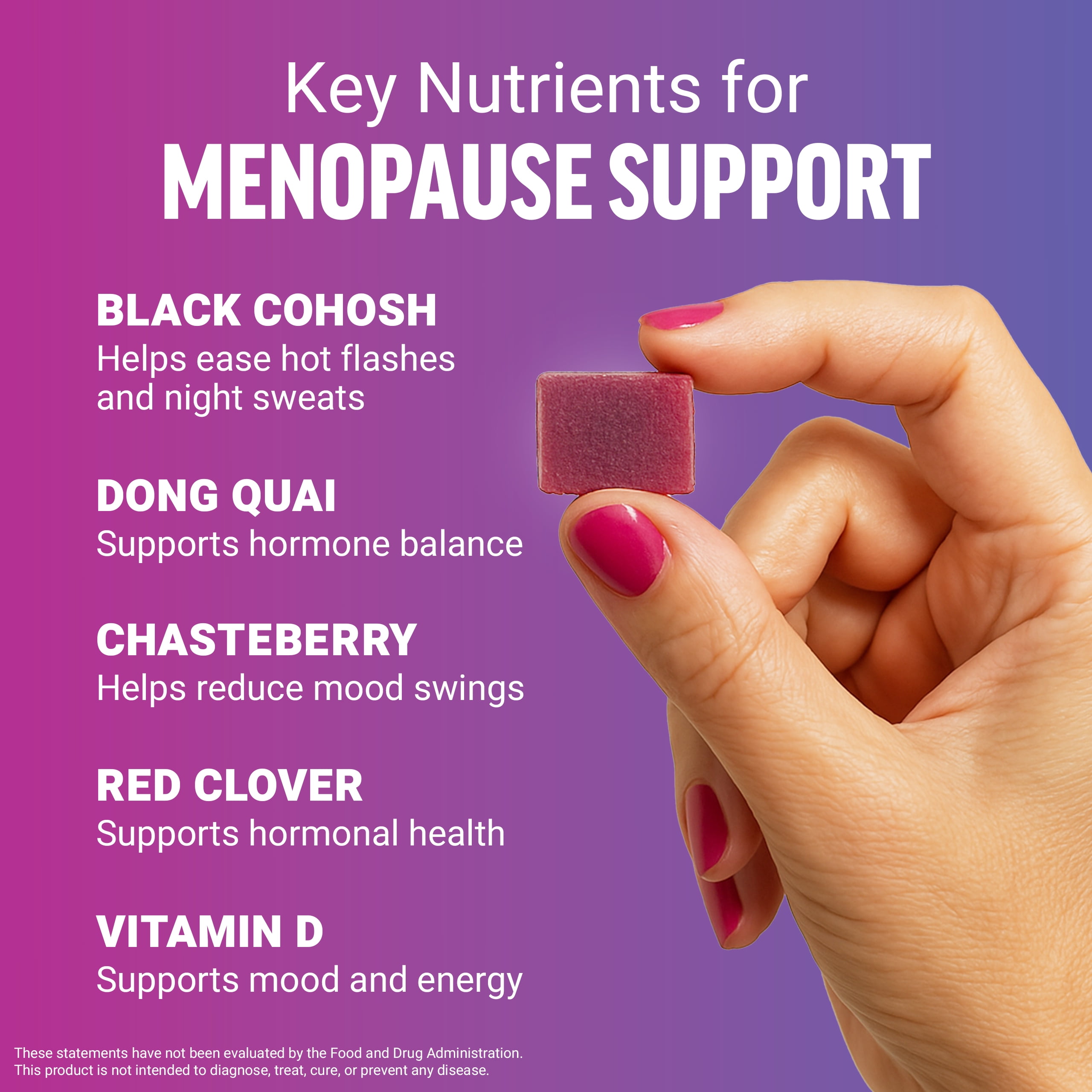 (3 pack) Menopause Relief, Menopause Supplements for Women with Black Cohosh for Hot Flashes, Hormone Balance & Menopause Support, Night Sweats & Mood Swings Relief, Mixed Berry, 60 Soft Chews by Force Factor