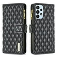 thumbnail image 2 of Dteck Zipper Wallet case for Samsung Galaxy A23, Argyle Pattern PU Leather Wallet case with Handstrap Kickstand Card Slots Magnetic Closure Shockproof Case for Samsung Galaxy A23,Black, 2 of 6