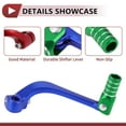 thumbnail image 3 of Unique Bargains Folding Motorcycle Gear Shifter Lever for Honda CRF110F 2013-2018 Aluminum Alloy Pedal Shift Lever Arm Blue Lever Green Head with Silver Tone Ring, 3 of 6