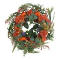 thumbnail image 2 of Holloyiver 15.7In Fall Door Wreath Autumn Maple Leaf Pumpkin Pinecone Harvest Wreath for Front Door Thanksgiving Halloween Decorations Home Decor, 2 of 5