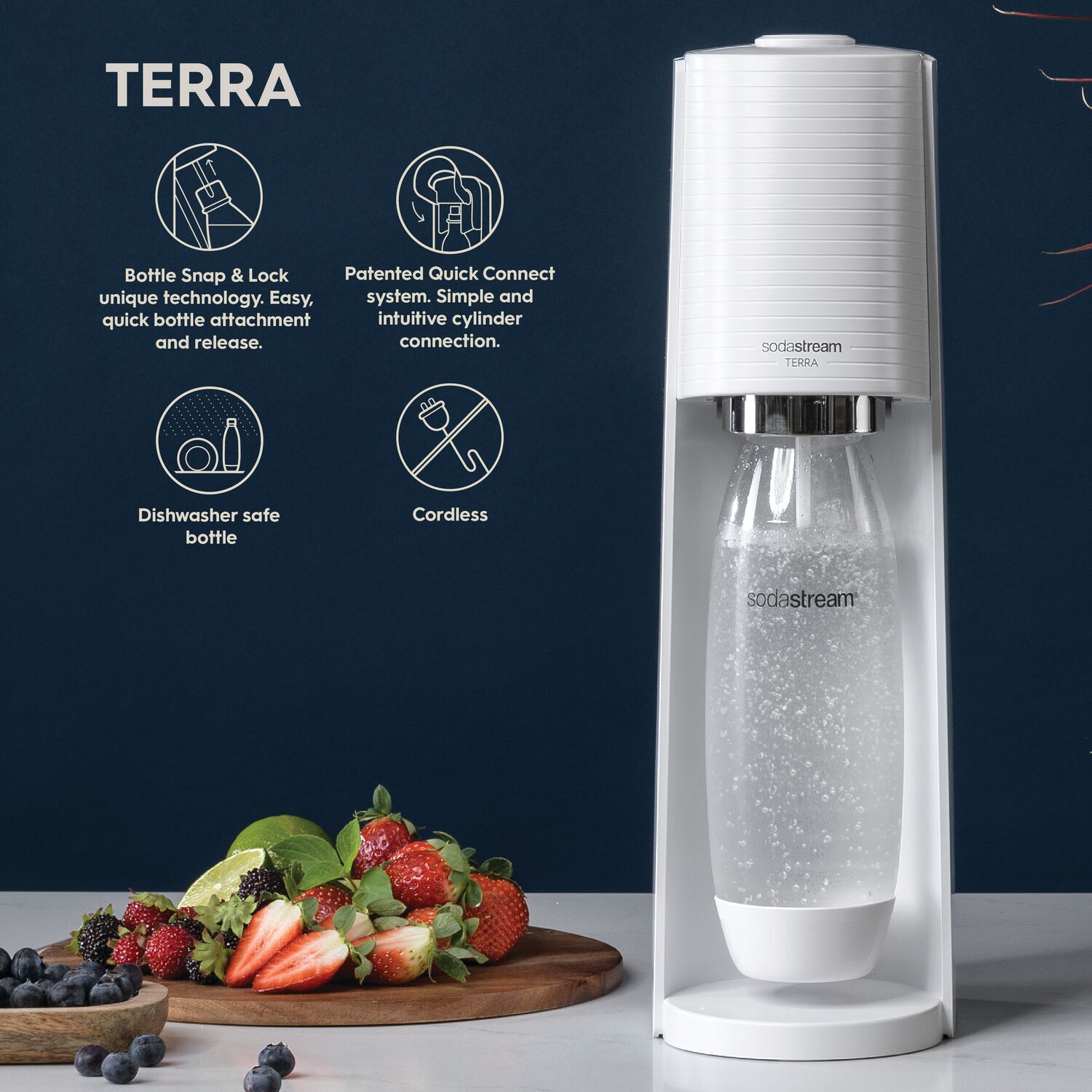 SodaStream Terra Sparkling Water Maker - White - image 4 of 10
