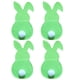 thumbnail image 1 of Bolsa de cubiertos con forma de conejito de Pascua, juego de 4 cubiertos, rojo y verde, dos colores, 1 of 2