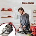 thumbnail image 4 of Advancent Estante de almacenamiento de utensilios de cocina, organizador de tapa de olla de plástico, soporte, utensilios de cocina, escurridor de 7 Organizadores de utensilios de cocina Advancent HA008954-00B, 4 of 6