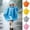 Blue, variant on Fancifize Boys Girls Rain Jackets, Long Sleeve Hooded Raincoat, Kids Waterproof Windproof Outerwear 4-13 Years