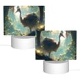 thumbnail image 2 of Kdxio Majestic Ostrich In Forest Rectangular Acrylic Night Light Acrylic Sleep Night Light Friend Gifts for Birthday Gifts for Women Teens Boys Girls, 2 of 9