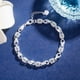 thumbnail image 4 of Pulsera hueca de plata chapada en plata 925, accesorio de moda para mujer, brazalete para muñeca, regalo para chicas, regalo para fiestas, 4 of 8