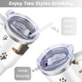 thumbnail image 5 of Personalized Dog Lover Gift Idea - 40oz Insulated Tumbler with Straw for Women - Non-Slip Handle Coffee Travel Cup, 5 of 7