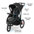 thumbnail image 5 of Graco FastAction Jogger LX Stroller, Black, 5 of 7