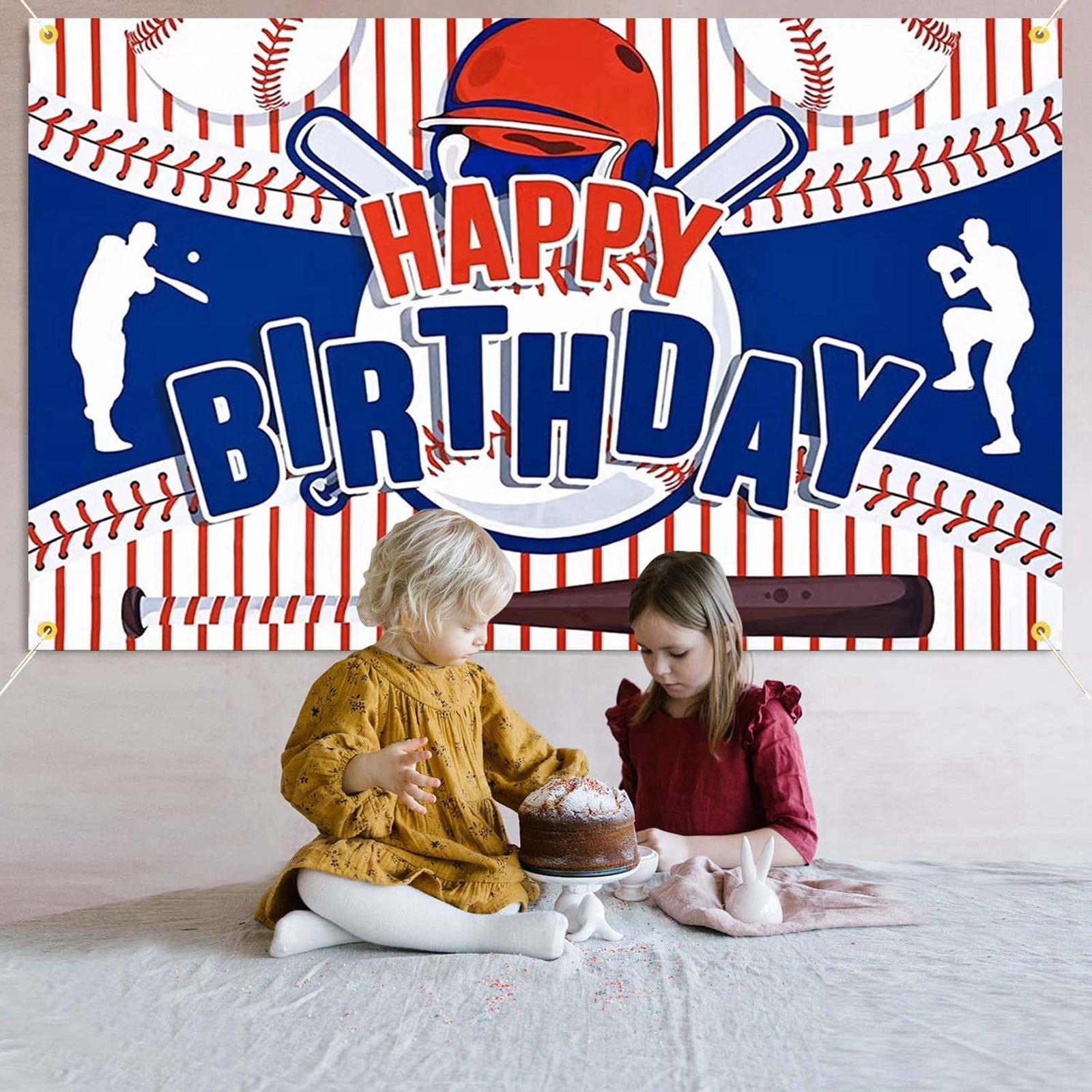 8 Pack Baseball-Party-Banner – Bunte Papier-Girlanden, Je 6 Bälle – Für Geburtstag, Klassenzimmer & Deko