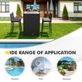 thumbnail image 6 of Gymax 5-Piece Patio Rattan Bar Set Outdoor Wicker Set w/ Bar Height Table & 4 Bar Stools, 6 of 10