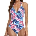 thumbnail image 2 of FcBaudy Maillots de Bain pour Femmes Maillot de Bain pour Femme Grande Taille Maillot de Bain pour Femme Femme une-Pièce Maillots de Bain Unis Tenue de Plage Robe de Bain Femme Maillot de Bain, 2 of 6