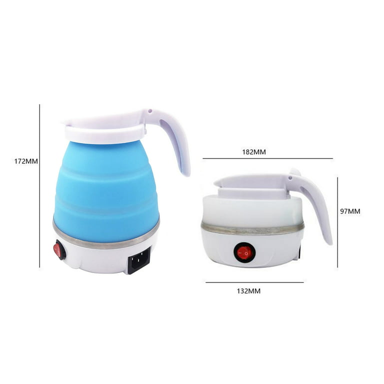 Folding Electric Kettle Travel Kettle Travel Dormitory Small Mini Household  Portable Kettle Suitable for Global Travel Hiking Cycling EU US UK Plug