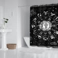 thumbnail image 2 of Gothic Shower Curtain Set - Dark Celestial Moon & Star Print, Mystical Cosmic Bath Decor, Waterproof Polyester 72"Wx72"L, Goth Aesthetic Gift, 2 of 5