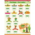 thumbnail image 2 of Cinco De Mayo Decorations Sombrero Party Hats Mexican Colorful Cardboard Headbands Fiesta Head Toppers 100pcs, 2 of 6