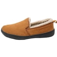 thumbnail image 2 of Men's Suede Fleece Lined Moccasin Slippers Anti-Skid Rubber Sole House Shoes Size 11, 2 of 5