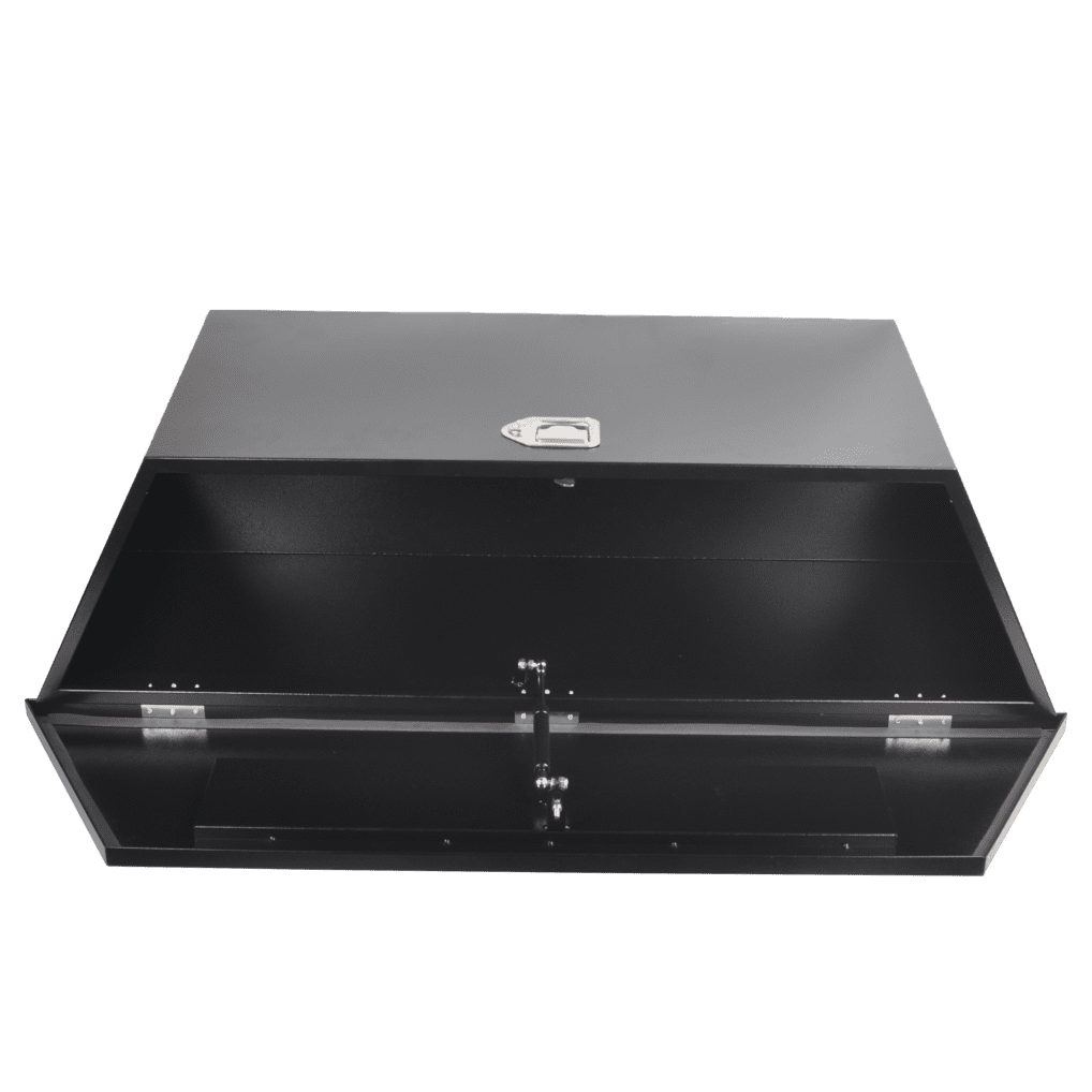 49x15x18.5 Inch Steel Trailer Tongue Tool Box Truck Bed Pickup Storage Box RV