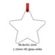 thumbnail image 1 of BEAUTYSUB 1,15 mm HD de una cara blanco brillante LS-CO011 Sublimación de alta definición Adornos navideños personalizados decorativos, 1 of 4