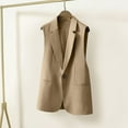 thumbnail image 5 of Durtebeua Womens Quilted Vest Stand Collar Lightweight Button Down Padded Gilet with Pockets, 5 of 5