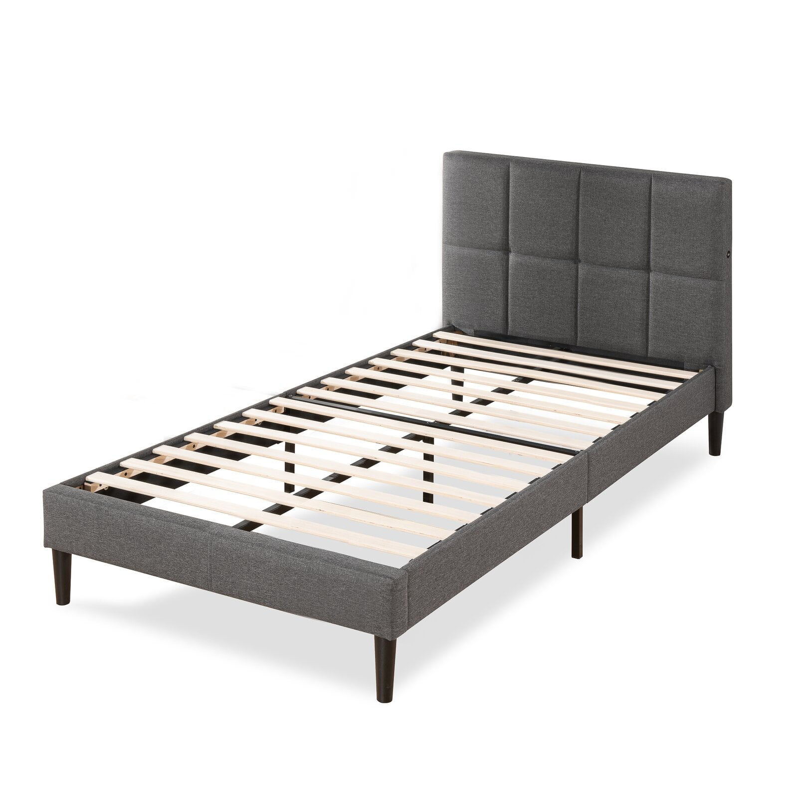 Danesia Upholstered Low Profile Platform Bed, Box Spring Not Required
