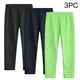 thumbnail image 1 of Odeerbi 3-12 Años Niñas 3 Pcs Leggings Medias Elásticas Pantalones Recortados Suavidad Cómoda Medias Respirables, 1 of 9