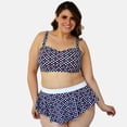thumbnail image 1 of Traje de baño mujer Roman Fashion 7507 Puntos blancos multicolor Talla Extra, 1 of 6