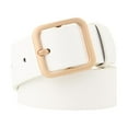 thumbnail image 4 of kusrkot PU Leather Belt For Women Waistband Female Adjustable Length Single Prong Square 90cm, 4 of 9