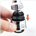 thumbnail image 5 of Water Faucet Filter for Kitchen Sink, Extendable Spray Aerator, 5.5 in Length, Chrome-Plated Body, Rubber Gasket, Threaded Adapter, 1 Pc, 5 of 7