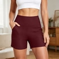 thumbnail image 4 of Tumotour Yoga Shorts for Women's High Elastic Waisted Board Shorts With Pocket and Athletic Workout Shorts Running Shorts, 4 of 7