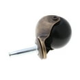 thumbnail image 5 of RABBITH 2 inch Swivel Caster Wheels Antique Brass Ball Caster with Long Stem Total 330lbs Capacity for Furniture Replacement, 5 of 7