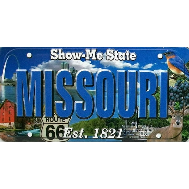 Missouri The ShowMe State License Plate Souvenir Fridge