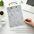 thumbnail image 4 of FMSHPON Grey Marble Clipboard Hardboard Wood Nursing Clip Board and Pull for Standard A4 Letter 13x9 inches, 4 of 7