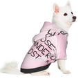 thumbnail image 5 of KLL Not All Those Who Wander Are Lost for Basic Dog Hoodie - Pet Hoodie Sweater with Leash Hole - Cute Dog Sweatshirt - Pet Clothes Hooded Sweatshirt for Dog & Cat -X-Small, 5 of 8
