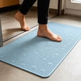 thumbnail image 1 of MTBLYS Alfombrilla antideslizante para bañera de 91 x 43 cm | Alfombrilla de ducha de PVC suave con orificios de drenaje y ventosas | Alfombrilla de secado rápido para bañera, 1 of 6