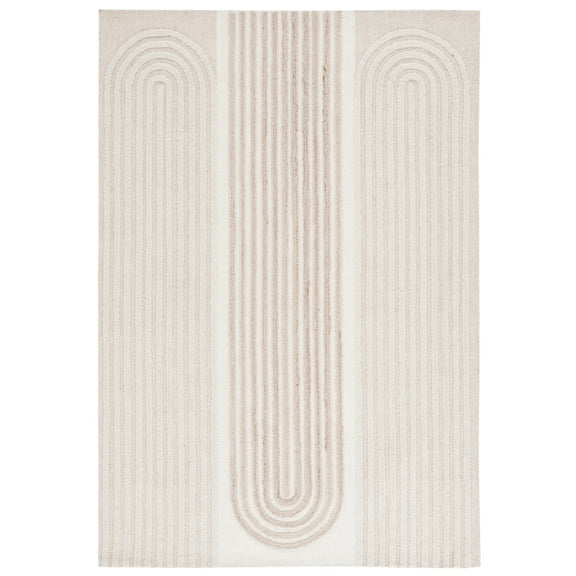 SAFAVIEH Southampton Andrew Geometric Area Rug, Ivory/Beige, 5' x 8'