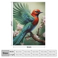 thumbnail image 4 of Creowell Bird Branch Flowers Print Throw Blanket for Bed Couch Car - All Seasons Long-lasting Blanket for Kids and Adults 40x50in, 4 of 6