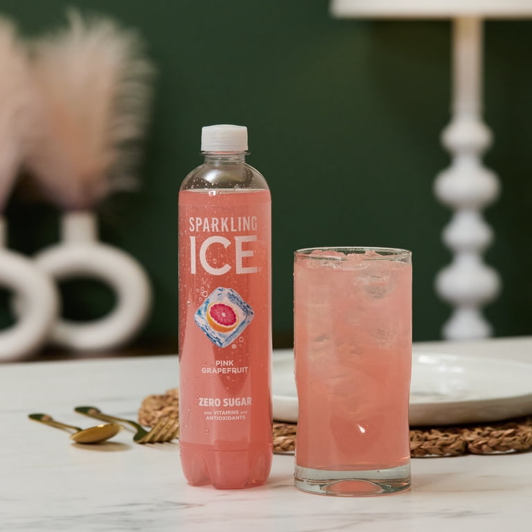 Sparkling Ice Drink, Pink Grapefruit Flavor, Zero Sugar, 17 Fl Oz