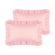 thumbnail image 1 of Funda de almohada REGALWOVEN Queen (20"x30") con cierre de sobre, juego de 2 fundas de almohada con volantes, rosa, 1 of 6