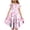 #B, variant on Flower Girl Dress Ages 4-15 Summer Ruffled Short Sleeve Round Neck Floral Print Waist Defining Pocket Tiered Dress Casual Looses Boho Swing Midi Dresses