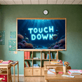 thumbnail image 5 of Football Themed Glowing Touch Down Banner Background Decor Party Supplies for Football Viewing Parties Tailgate Parties and Sports Themed Celebrations, 5 of 7
