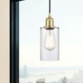 thumbnail image 4 of 516-1P-SN-G802 Innovations Lighting Clymer - 1 Light Cord Hung Mini Pendant In Art Deco Style-10 Inches Tall and 3.88 Inches Wide-Brushed Satin Nickel, 4 of 7