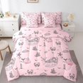thumbnail image 2 of 7Pcs Mermaid Bedding Sets King Size, Ocean Animal Mermaid Comforter Set Bed in a Bag(1 Comforter, 1 Flat Sheet 1 Fitted Sheet 2 Pillowcases and 2 Throw Pillow Covers), 2 of 6