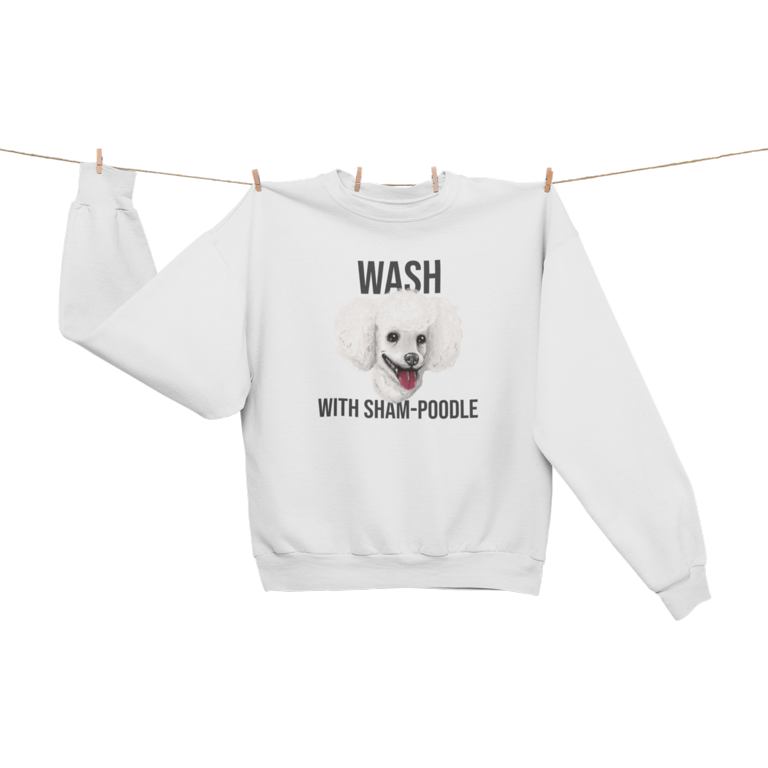 Poodle sale fleece sweatshirt