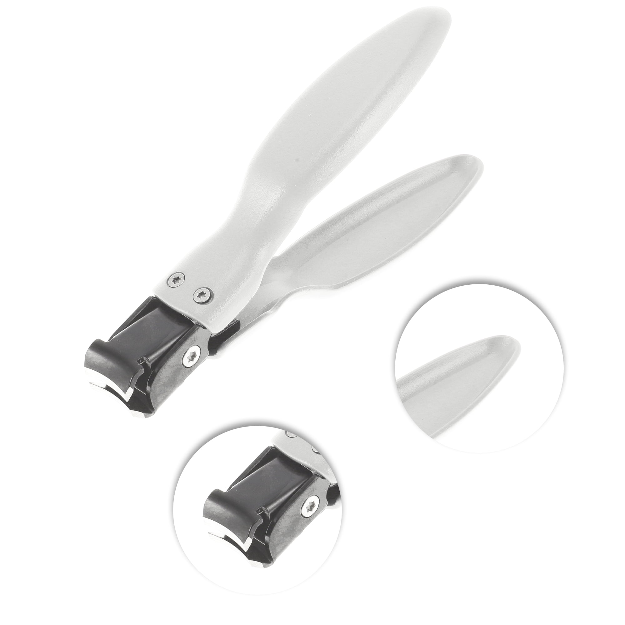 Unique Bargains Portable Wide Opening Nail Clipper for Women for Men 1 Pc White