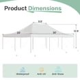 thumbnail image 5 of Erinnyees 20x30ft Party Tent, Heavy Duty Canopy Tent with Carry Bags, PVC Fire Retardant Outdoor Canopies for 120 People, Events, Weddings, 5 of 6
