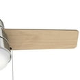 thumbnail image 6 of Hunter 36 inch Small Indoor Ceiling Fan with LED Light and Pull Chain - Modern Ceiling Fan, Standard Mount, 3 Blades, For Bedroom, Home Office, or Laundry Room, Quiet - Aker 59303, Brushed Nickel, 6 of 16