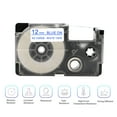 thumbnail image 4 of Graflsoa Durable Label Tape for Casio Printers - 12mm PET, 8m Length, Waterproof & Fade-Resistant, White on Blue, Strong Adhesive, KZ-12WEB Compatible, 4 of 6
