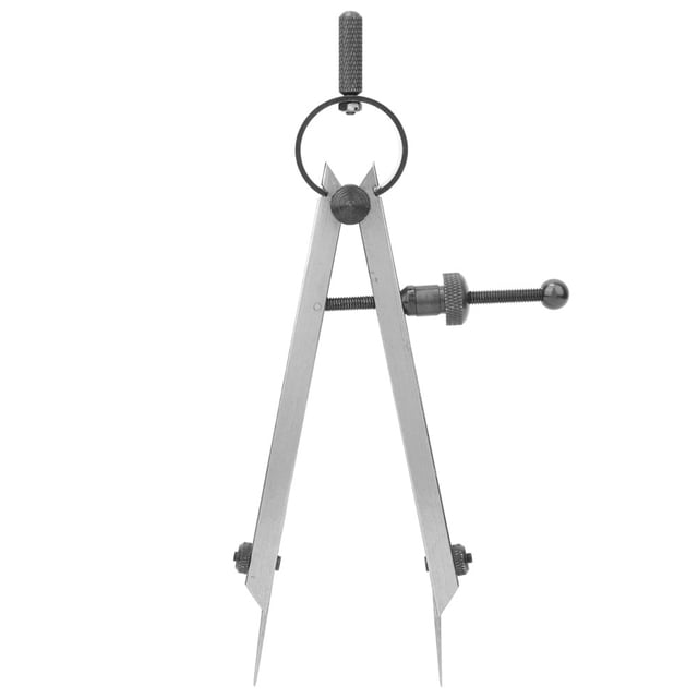 POCREATION Scriber Wing Divider, Carbon Steel Dual Needle Spacing Compass, Line Compass, For DIY Hardware DIY Accessories