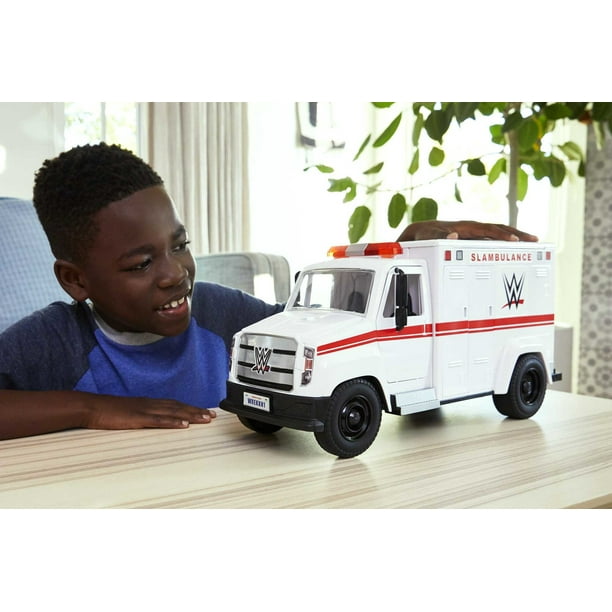 WWE Action Figure Vehicle Wrekkin Slambulance for Toy Stores