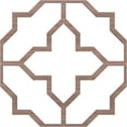 thumbnail image 2 of 66 7/8"W x 66 7/8"H x 3/8"T King Size Laird Decorative Fretwork Wood Ceiling Panels, Walnut, 2 of 10